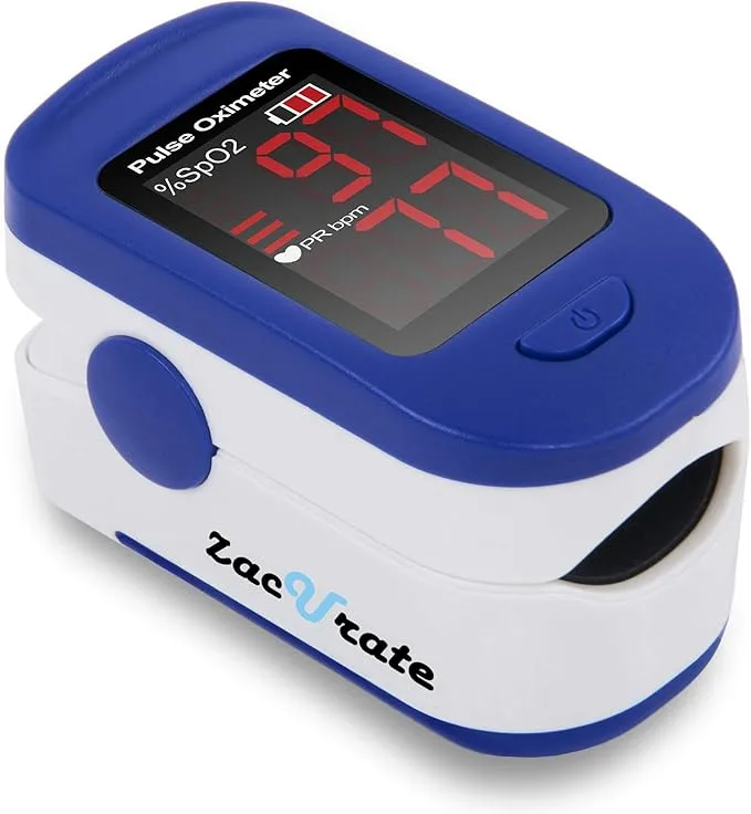 Zacurate 500BL Fingertip Pulse Oximeter Blood Oxygen Saturation Monitor