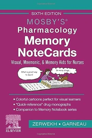 Mosby's Pharmacology Memory NoteCards