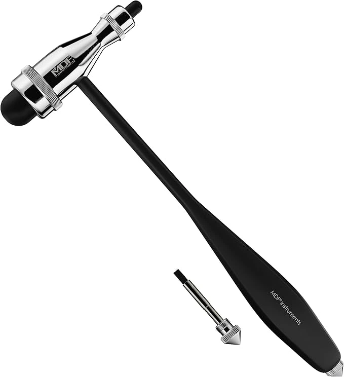 Tromner Neurological Reflex Hammer with Built-in Brush for cutaneous and Superficial responses